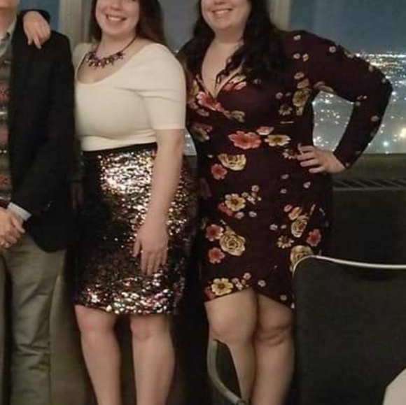 Planet Gold Floral wrap dress** (worn once) - Picture 2 of 4